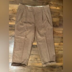 🧥 St. Croix Made in Italy Corduroy Dress Pants – Size 38x25.5-26 – Brown